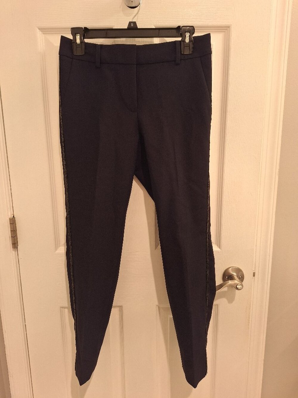 Talbots black hampshire ankle pant, size petite 2